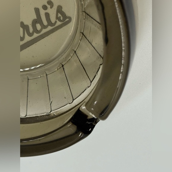 Lot Of 2 Vintage Sardis Restaurant NYC Glass Ashtrays Circa 1955 Round READ - Picture 9 of 9